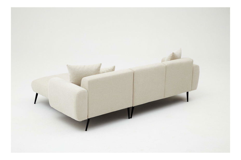 Rohová sedacia súprava Slider (P) (krémová)