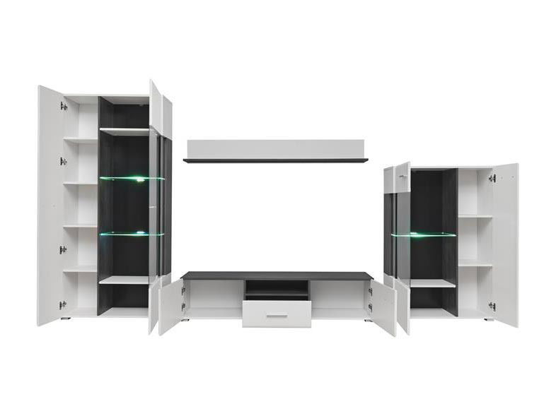 Set za dnevni boravak Solla (bijela + crna)