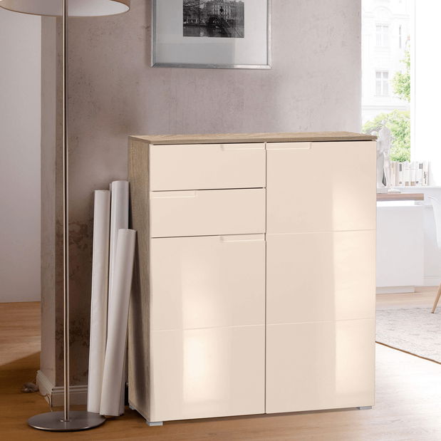 Komód Merissa typ 1 (krém + sonoma tölgy)