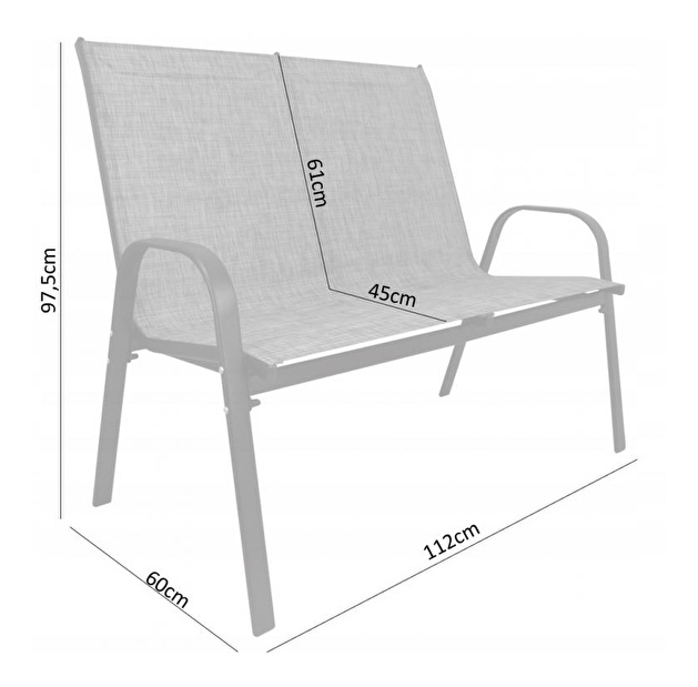 Set mobilier grădină Bissi 2 (4 persoane)