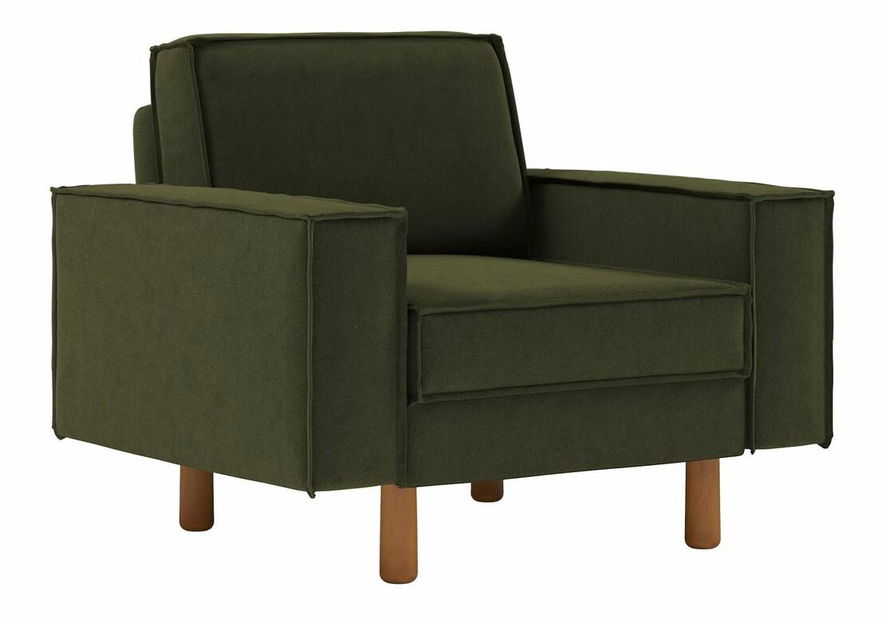 Kreslo Spary 1 (petrolejová + orech)