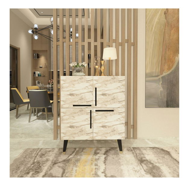 Szekrény Mariona (epheszoszi márvány + fekete)