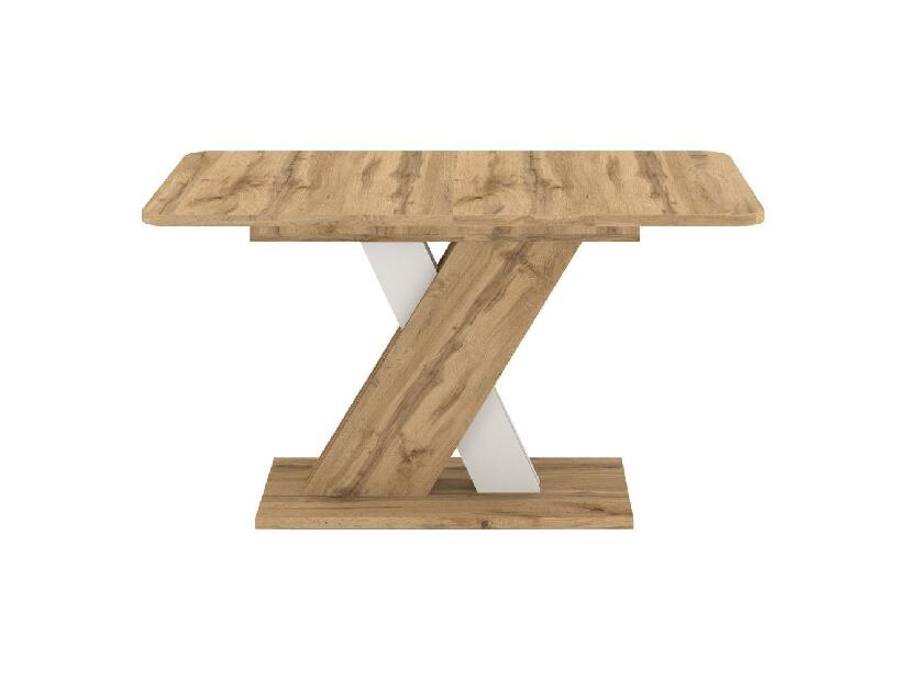 Rozkladací jedálenský stôl Exolon (dub wotan + biela) (pre 6-8 osôb)