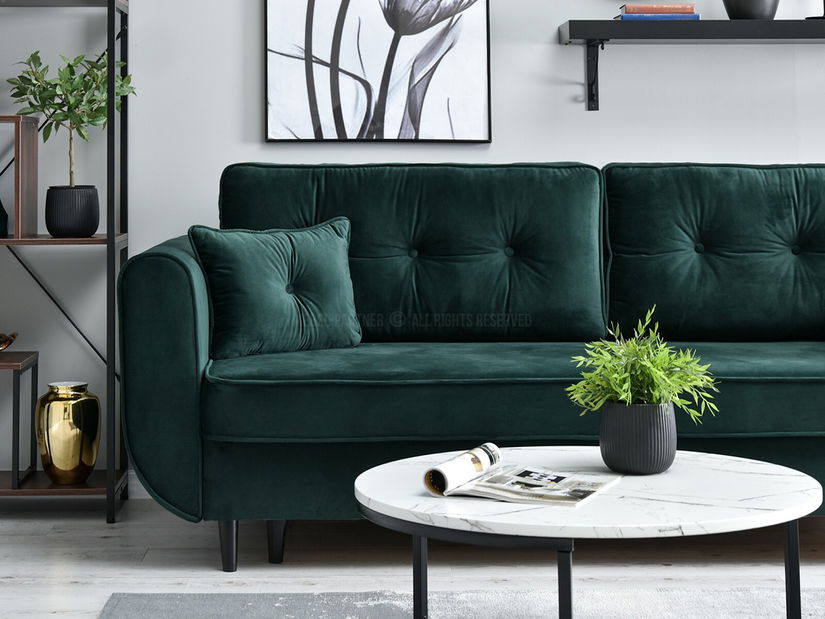 Canapea două locuri Bacteria (verde + negru)