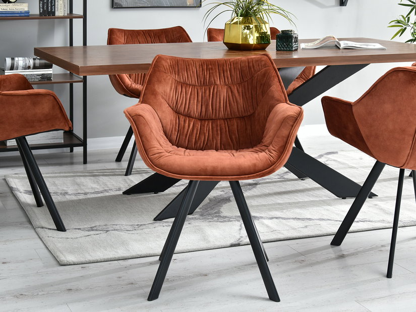 Scaun Nina (cupru + negru)