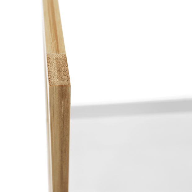 Regál Keon 2 (biela + prírodná)