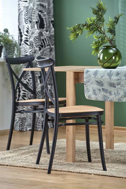 Blagovaonski stol na razvlačenje 80-160 cm Gampa (hrast craft) (za 4 do 6 osoba)