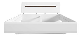 Franciaágy 160 cm Azteca Trio LOZ/160 (Fehér + Fényes fehér)