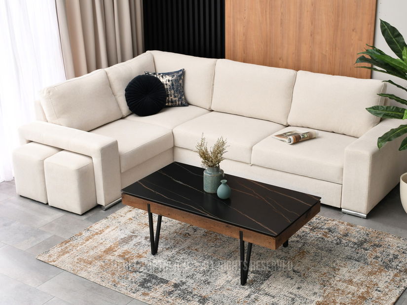 Konferenčný stolík Diego (orech + čierna)