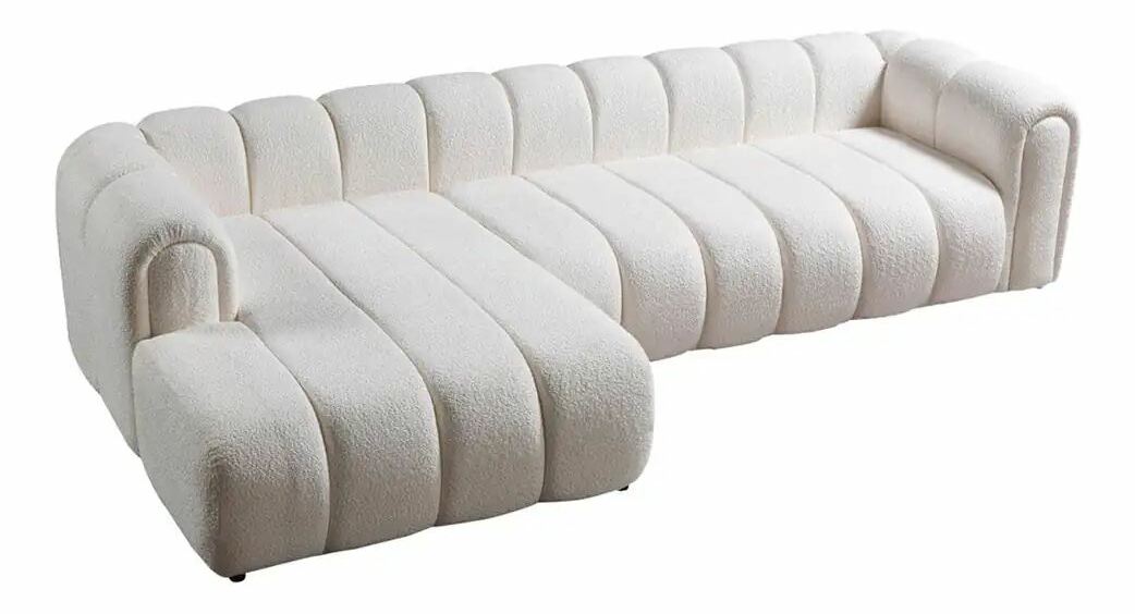 Rohová sedačka Nline (biela) (L)