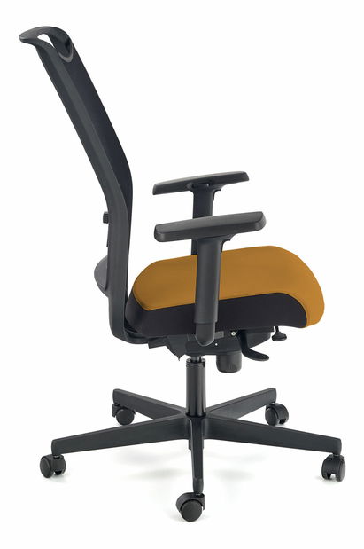 Scaun de birou Galatta (negru + muștar)