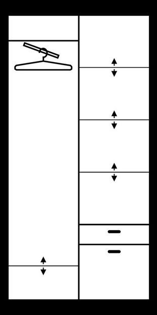 Ormar za garderobu Alfonzo 3 