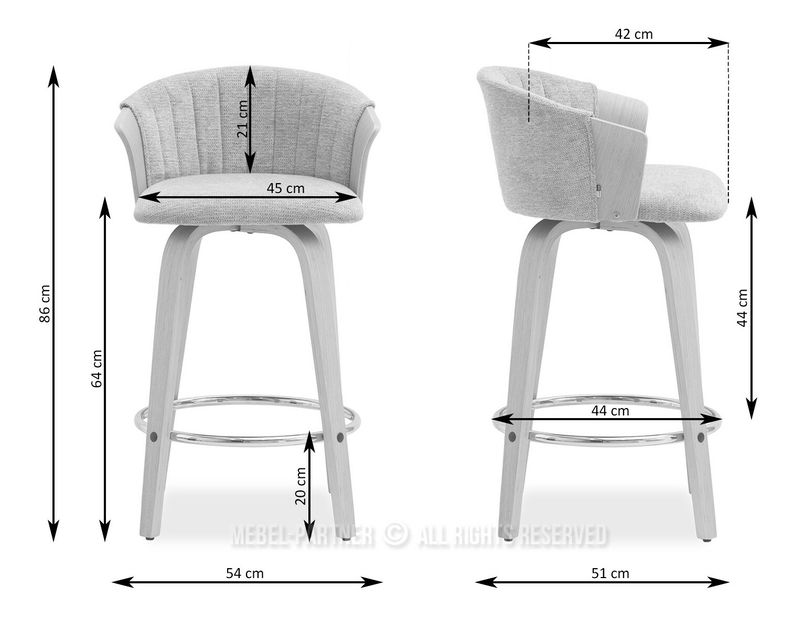 Scaun Helm (bej + stejar)