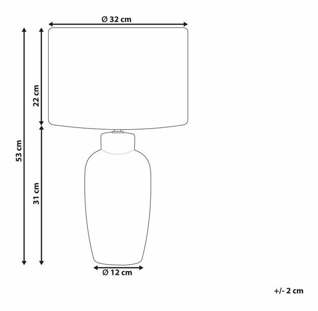 Lampă de masă Perza (albastru) *vânzare