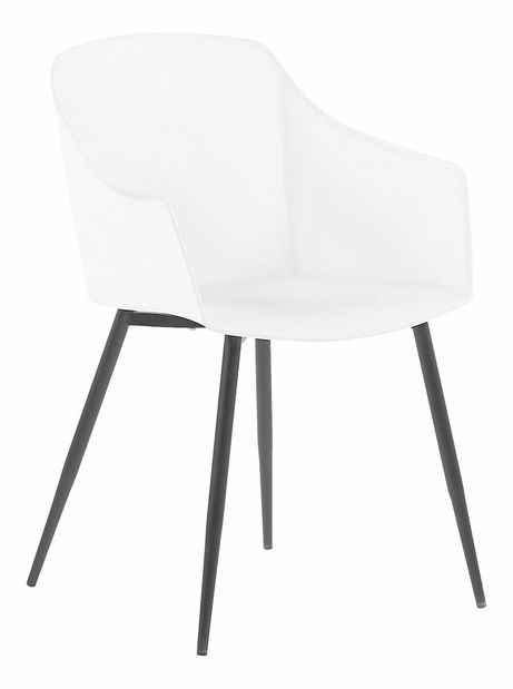 Set 2 buc. scaune de sufragerie FONOR (alb)