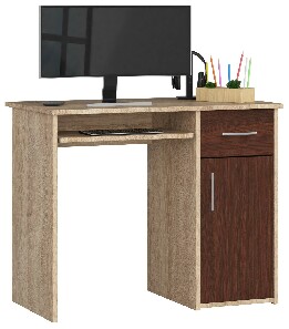 PC asztal Padma  (szonoma tölgy + wenge)