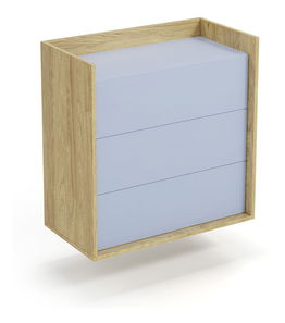 Komoda Mozelle 3S (hikor + plava)