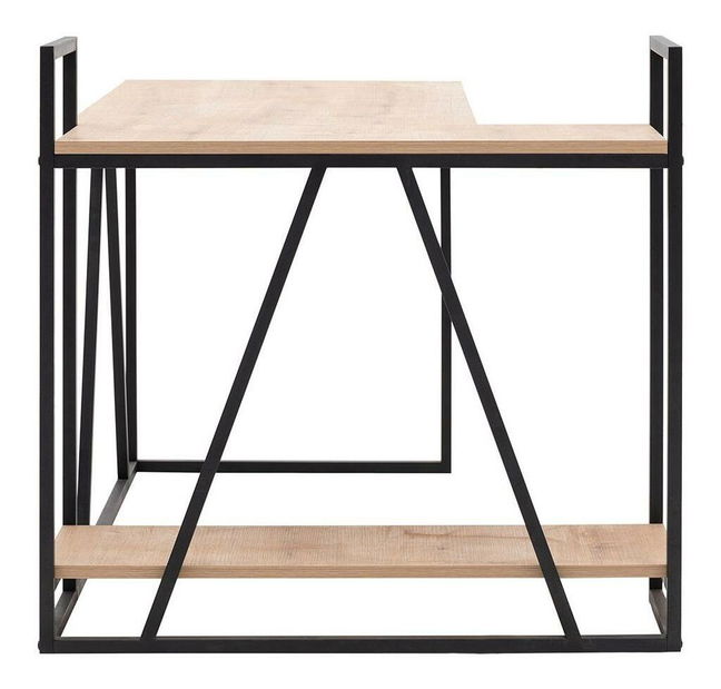 Íróasztal Nidupe 6 (zafír tölgy + fekete) 