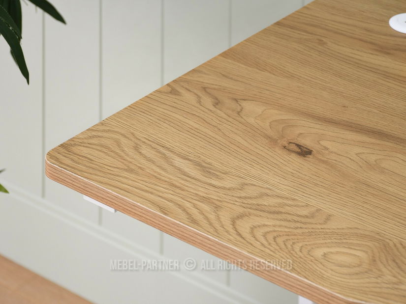 Masă PC Matts 140 (stejar + alb)