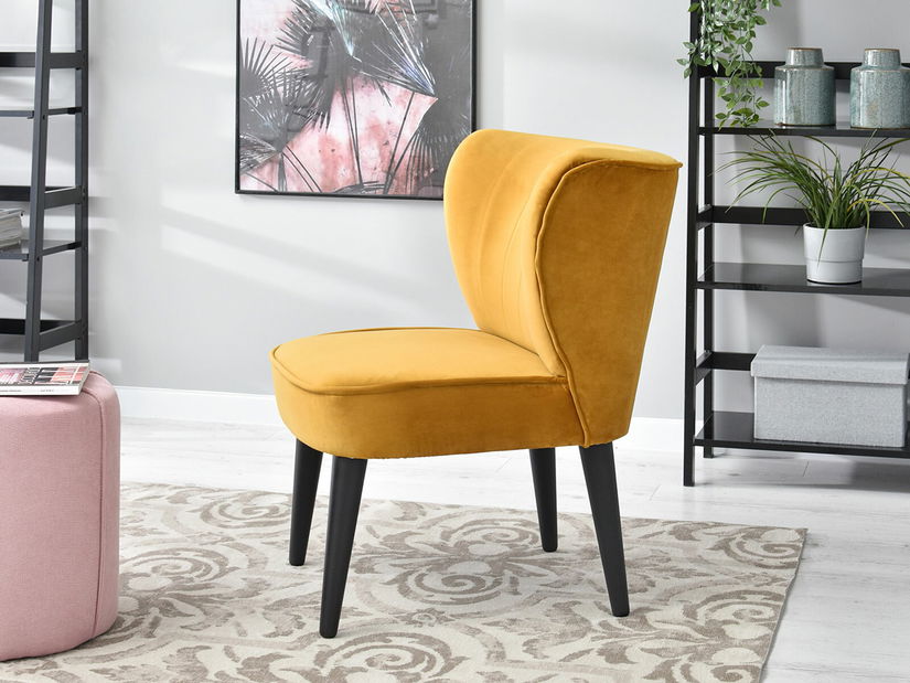 Relaxačné kreslo Arginteno (medová + čierna)