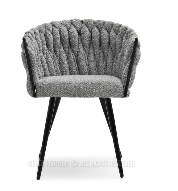 Stolička Roza (sivá + čierna)