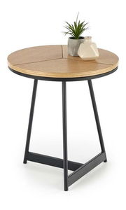 Dohányzóasztal Kami (természetes fa + fekete)