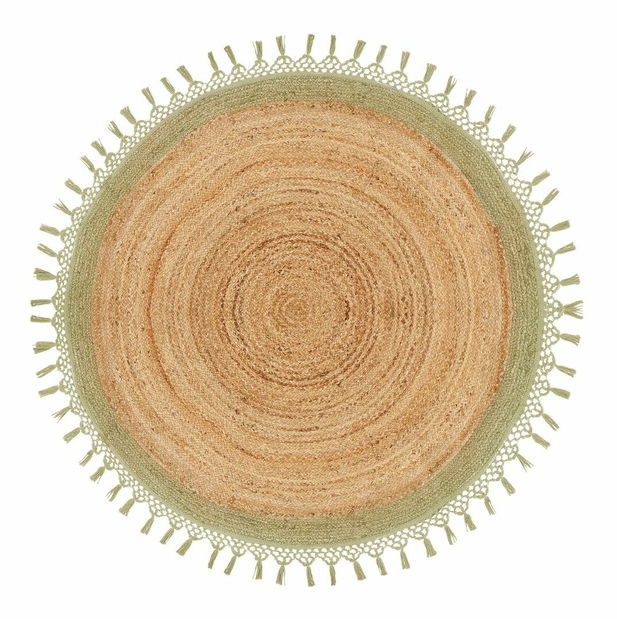 Covor ⌀ 140 cm Marty (bej + verde)