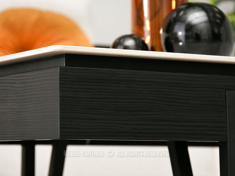 Stolić za kavu Diego (sivi mramor + crna)