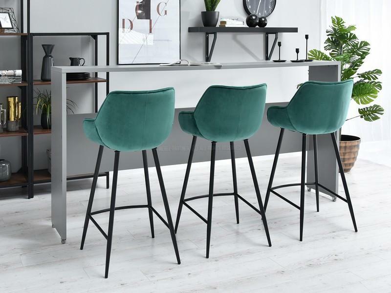 Stolička Lars (zelená + čierna)