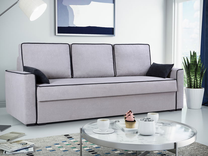 Pohovka Stellaria (svetlosivá + čierna)