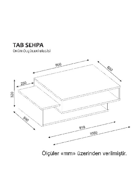 Konferenčný stolík Toby (Biela + Červená)