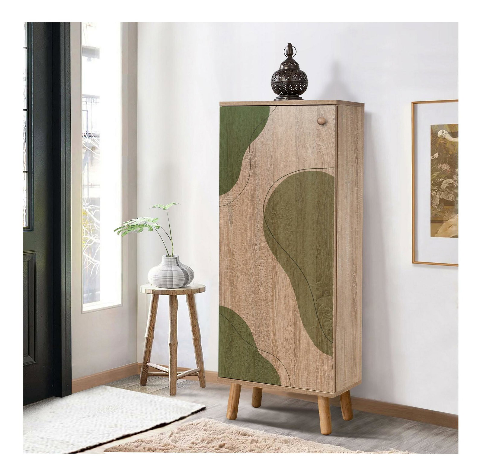 Cipőtároló (cipősszekrény) Beside 6 (sonoma tölgy)