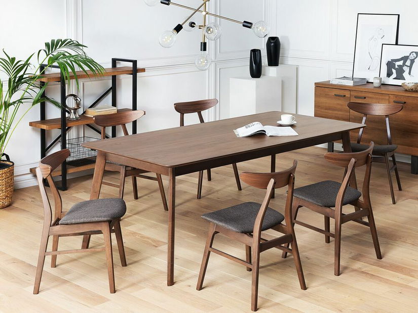 Masă de sufragerie Medo (pentru 8 persoane) (lemn închis)