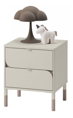 Nočný stolík Heryn HR-7 (kašmír + hnedá)