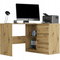Rohový PC stolík Nolmir (artisan) (P)