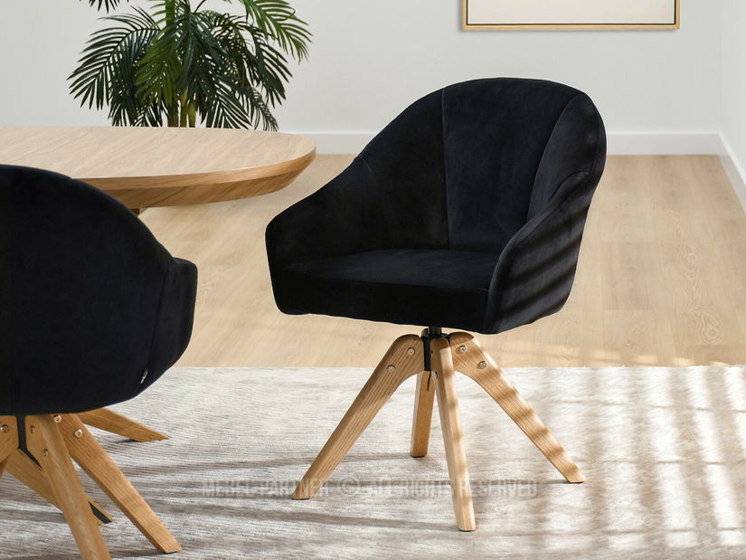 Blagovaonska stolica Destete (crna + hrast)