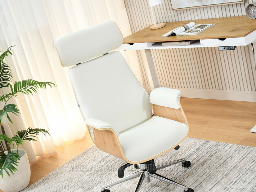 Fotoliu de birou Lendirnard (crem)
