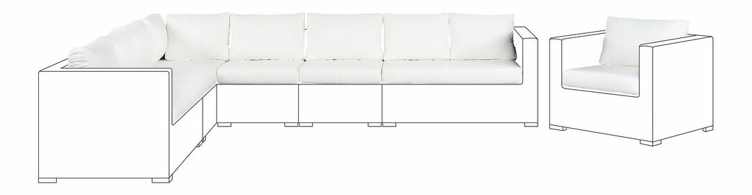 Súprava obliečok XXL CAMELLIA (polyester) (krémovo biela)