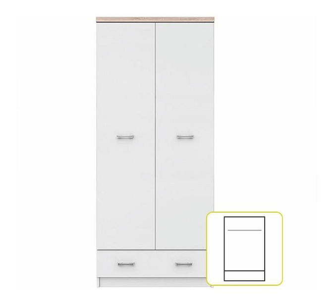 Šatníková skriňa Timmy Typ 01 2D1S