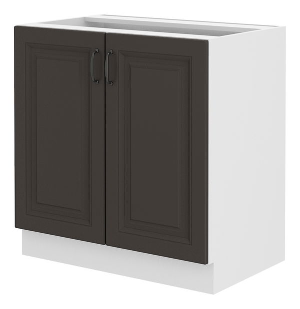 Donji kuhinjski ormarić Sheila 80 D 2F BB (bijela + grafit)