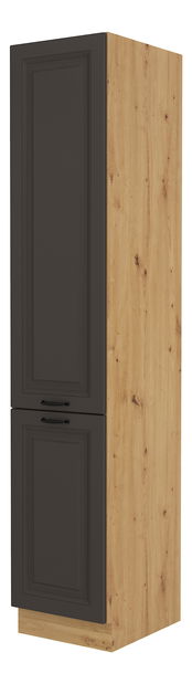 Dulap de bucătărie pentru alimente Sheila 40 DK 210 2F (stejar artisan + grafit)