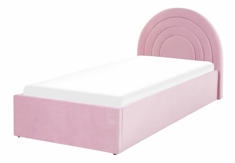 Egyszemélyes ágy 90 cm Clinton Bonell (szürke) (ágyráccsal és matraccal, tárolóhely nélkül)