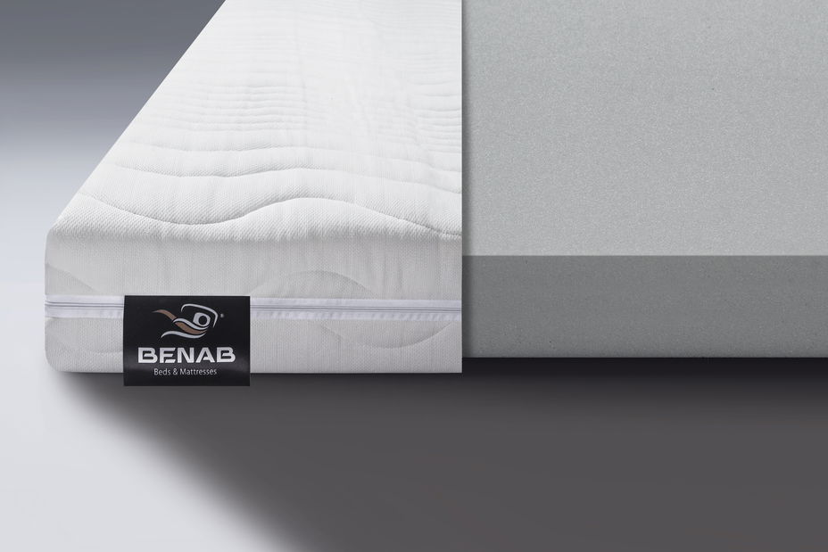 Manželská posteľ 180 cm Benab Mona Azukar fialový/Eko biela (s roštami)