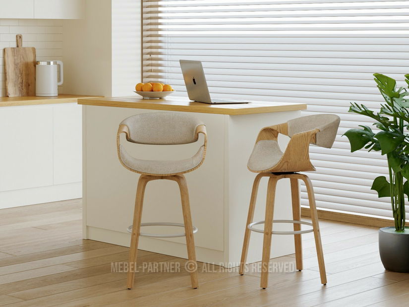 Barová stolička Bendover (béžová)