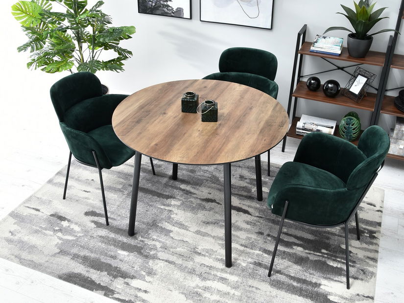 Étkezőasztal Verda (dió + fekete)