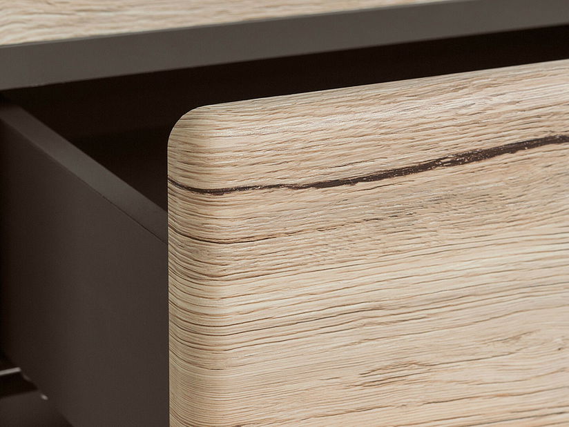 TV stolík/skrinka BRW Author RTV2S/5/16 (Láva + Dub Sanremo svetlý)