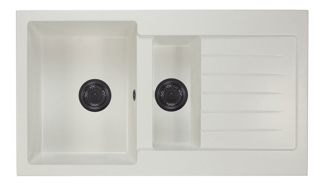 Kuhinjski sudoper Altava (bijela) (sa 3 otvora za baterije) (D)