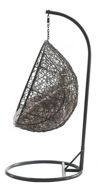 Viseća fotelja Musika (prirodna + krem)