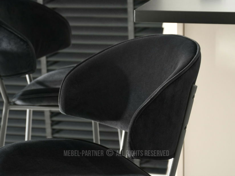 Scaun bar Ninasus (negru)