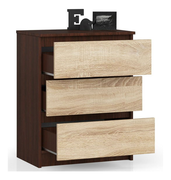 Komoda Kalista II (wenge + hrast sonoma)